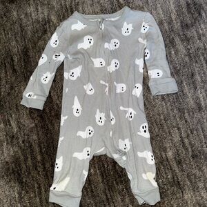 Child of Mine White Ghost Print One Piece